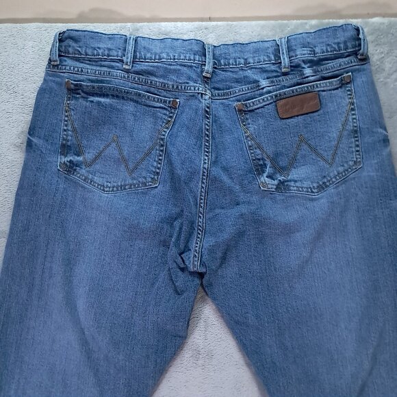Wrangler Retro Jean Men 39x31, Tag 38x32 Slim Boot Blue Denim Western 77MWZGL - Picture 4 of 13